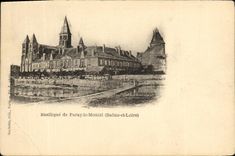 VINTAGE POSTCARD Paray Monial Basilica