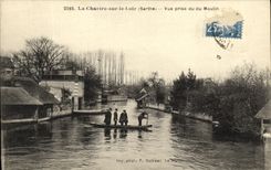 VINTAGE POSTCARD Chartre On the Dormouse Seen from of Mill