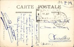 VINTAGE POSTCARD Mamers Divine Horses