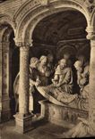 VINTAGE POSTCARD Saints of Solesmes Characters of the Bedside to the Tomb of the Virgin
