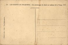 VINTAGE POSTCARD Saints of Solesmes Characters of the Bedside to the Tomb of the Virgin