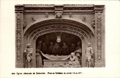 VINTAGE POSTCARD Abbey church of Solesmes Put at the tomb of Christ