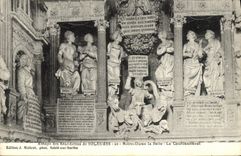 VINTAGE POSTCARD Abbey of the Benedictines of Solesmes Notre Dame Beautiful crowning