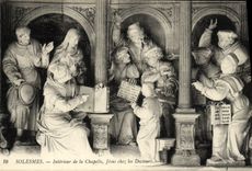 VINTAGE POSTCARD Interior Solesmes of the Jesus Vault In the Doctors