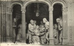 VINTAGE POSTCARD Interior Solesmes of the Vault Nd Beautiful Pamoison