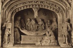 VINTAGE POSTCARD Solesmes saints the tomb