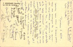 VINTAGE POSTCARD Solesmes the Nest of Greenery