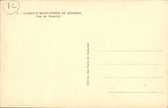 VINTAGE POSTCARD Solesmes L Saint Pierre Abbey Of Sight Of North East