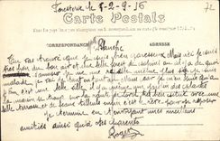 VINTAGE POSTCARD Mans Gare Trams has Vapeur