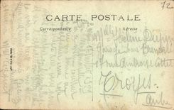 VINTAGE POSTCARD Mans Seen On the Sarthe Laundrette