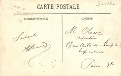 VINTAGE POSTCARD Mans Court of the Museum of the Berangere Queen