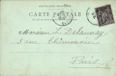 VINTAGE POSTCARD Mans Cathedral Rosette