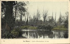 VINTAGE POSTCARD Mans Garden D Horticulture the lake