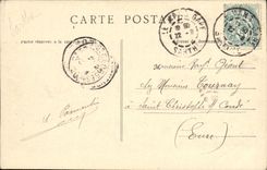 VINTAGE POSTCARD Mans Garden D Horticulture the lake