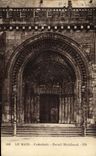 CPA Le Mans Cathedrale Portail Meridional