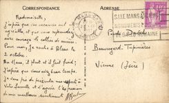 VINTAGE POSTCARD Mans Cathedral Southernmost Gate