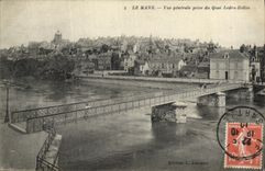 VINTAGE POSTCARD Mans View Taken of the Quay Ledru Rollin