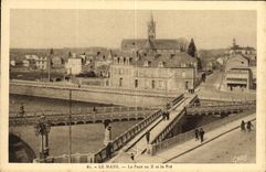 CPA Le Mans La Pont en X et le Pre