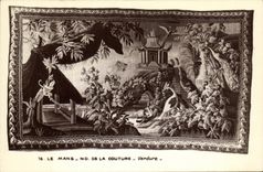 VINTAGE POSTCARD Mans ND Of the Seam Greenery