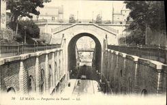 CPA Le Mans Perspective du Tunnel