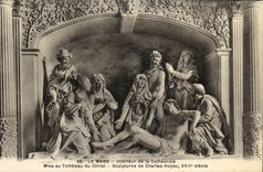 VINTAGE POSTCARD Interior Mans of the Cathedral Put at the tomb of Christ Charles Hoyau