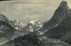VINTAGE POSTCARD Cholliere the Large one Goes and Vanoise Vus of Pralognan