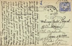 VINTAGE POSTCARD small Saleve vaults