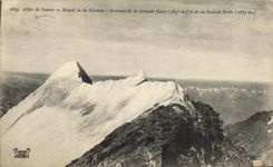 VINTAGE POSTCARD Massive of Vanoise Summit D ela great Breakage and of the large Mound