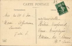VINTAGE POSTCARD Route of Chambery has Yenne to the collar of the Cat