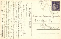 VINTAGE POSTCARD Castles of Allinges Ruins of the Old Castle