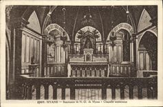 VINTAGE POSTCARD Myans Sanctuary of ND of Myans underground Vault