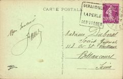 VINTAGE POSTCARD Schlucht Left the Tunnel