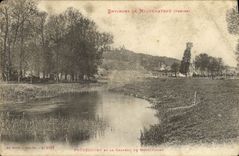 VINTAGE POSTCARD Surroundings De Neufchateau Frebecourt and the castle of Bourlemont