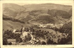 VINTAGE POSTCARD St Pierre On L Hastens View At the Echery Bottom