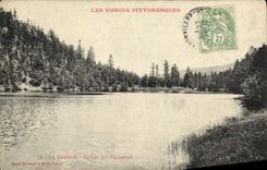 VINTAGE POSTCARD the Picturesque Vosges the Bresse the lake of Cocheaux