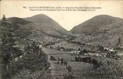 CPA Bussang Le Col de Ancienne Frontiere Franco allemande Entre la cote de Russiers et la tete des allemands