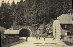 VINTAGE POSTCARD Bussang Tunnel Dimensions Alsatian