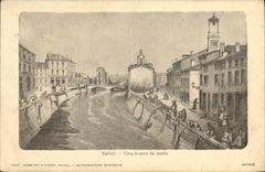 POSTAL Epinal de la VENDIMIA cinco horas de la manana