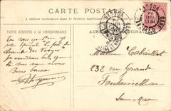 POSTAL Epinal de la VENDIMIA cinco horas de la manana