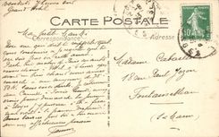 VINTAGE POSTCARD Vittel L Staircase of the Large Hotel and the Park