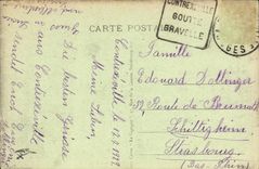 VINTAGE POSTCARD Contrexeville Concert In the Park