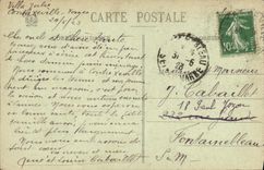 VINTAGE POSTCARD Contrexeville Large Hotel and Source Of the House