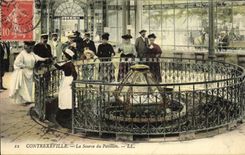 VINTAGE POSTCARD Contrexeville the Source of the House