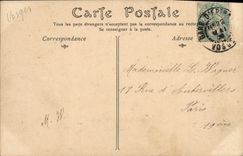 POSTAL Plombieres Feuillee Dorotbee Uve de la VENDIMIA en el valle D Ajol