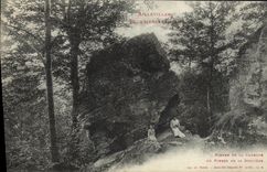 VINTAGE POSTCARD Plombieres Pierre of Carrode or stone of the witch