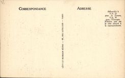 POSTAL Plombieres de la VENDIMIA les Bains visto hacia L iglesia