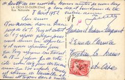 POSTAL de la VENDIMIA la calle del nacional del St Ouen de la cruz