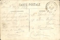VINTAGE POSTCARD Lyon Clear St Bauche and the Holy Slope Clearly
