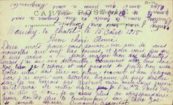 Panorama de Mouchy Chatel de la POSTAL de la VENDIMIA del castillo de Mouchy y de los establos