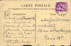 Cierre santo Beauvais del maladrery de Lazare de la POSTAL de la VENDIMIA viejo